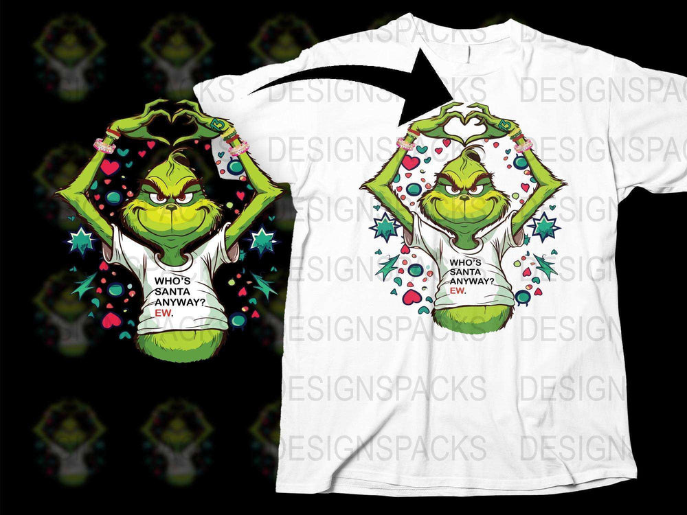 Christmas Grinch T-Shirt, Funny Holiday Tee, Whoville Character Design, Festive Family Gift Shirts