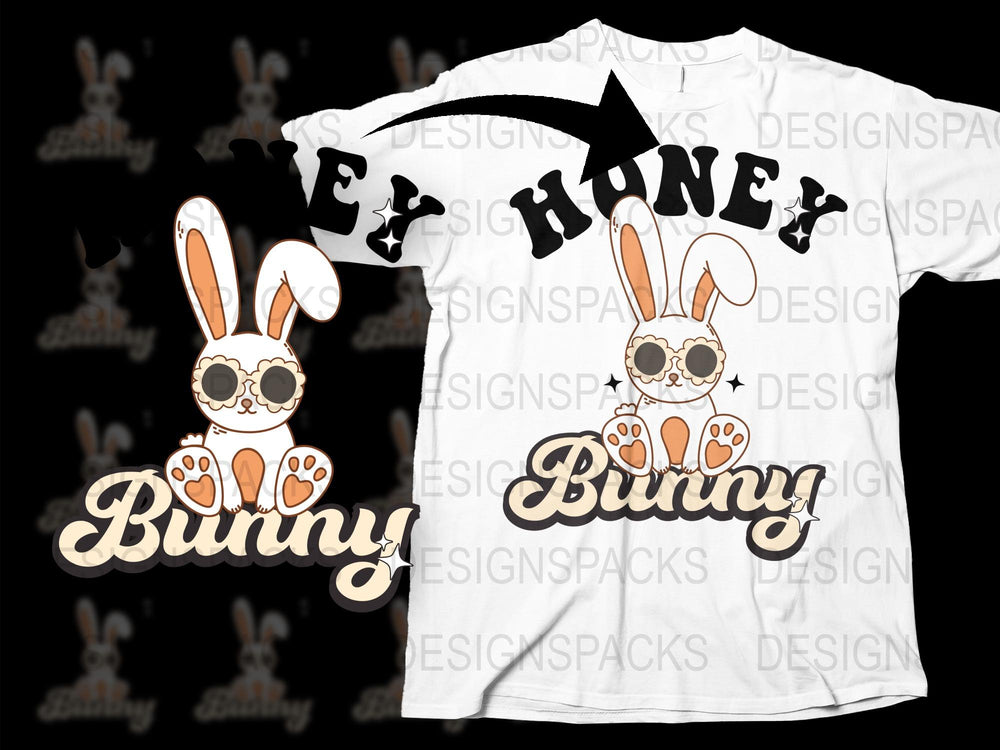 Cute Bunny T-Shirt with Sunglasses, White Graphic Tee, Animal Lover Casual Wear, Unisex Fashion Shirt