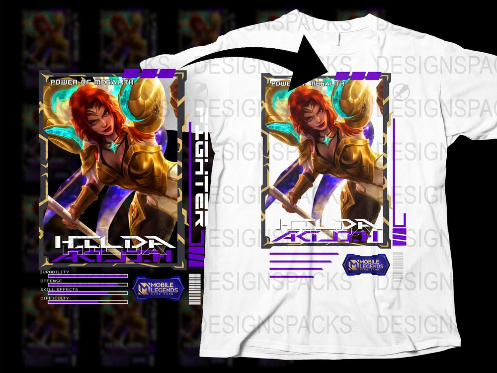 Mobile Legends Game Hero T-Shirt, Unique Graphic Design, Gaming Apparel, Unisex Tees, Gift for Gamers