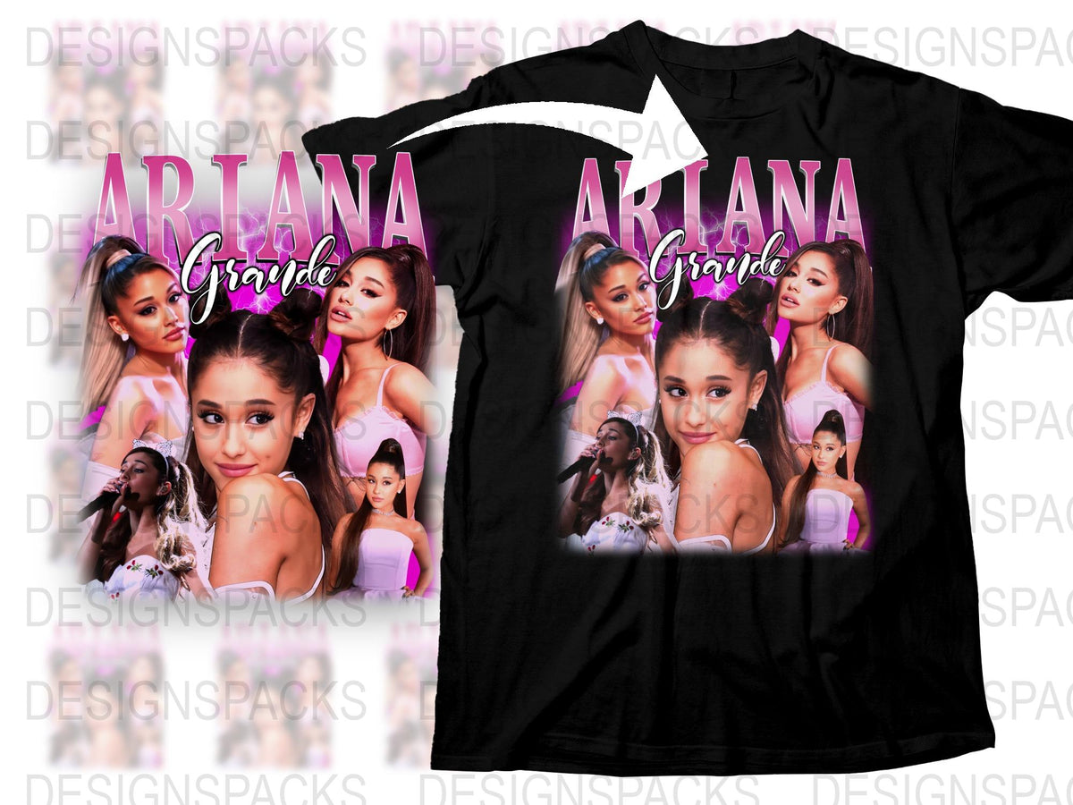 Ariana Grande Inspired Graphic T-Shirt, Pop Music Fan Merch, Celebrity Singer Photo Tee, Trendy Concert Shirt, Gift for Fans