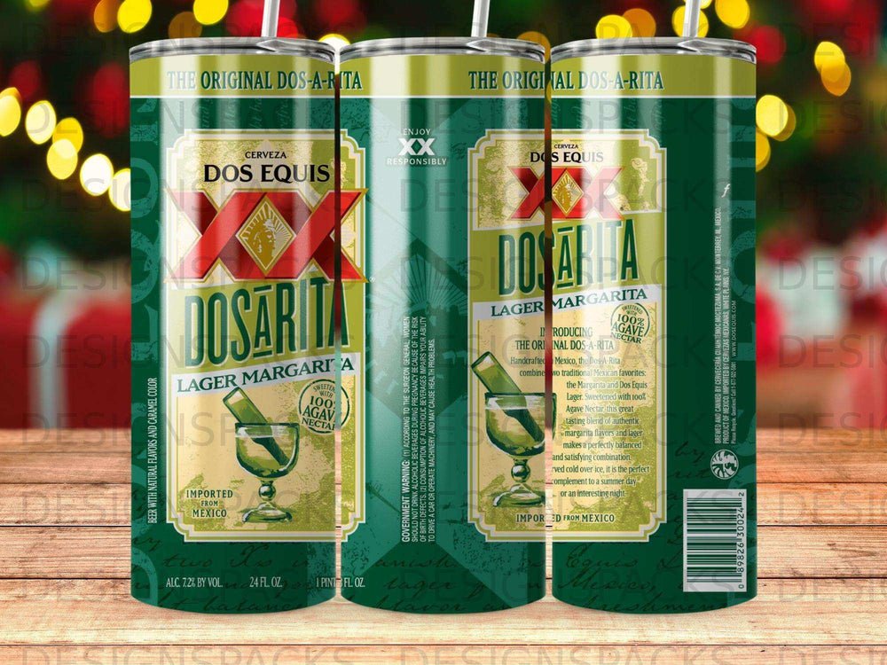 Dos Equis Dos-A-Rita lager margarita beverage with 100% agave nectar.