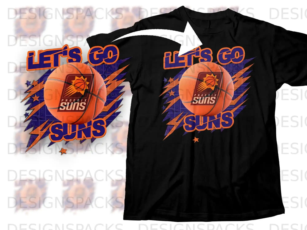 Let's Go Phoenix Suns Basketball Fan T-Shirt