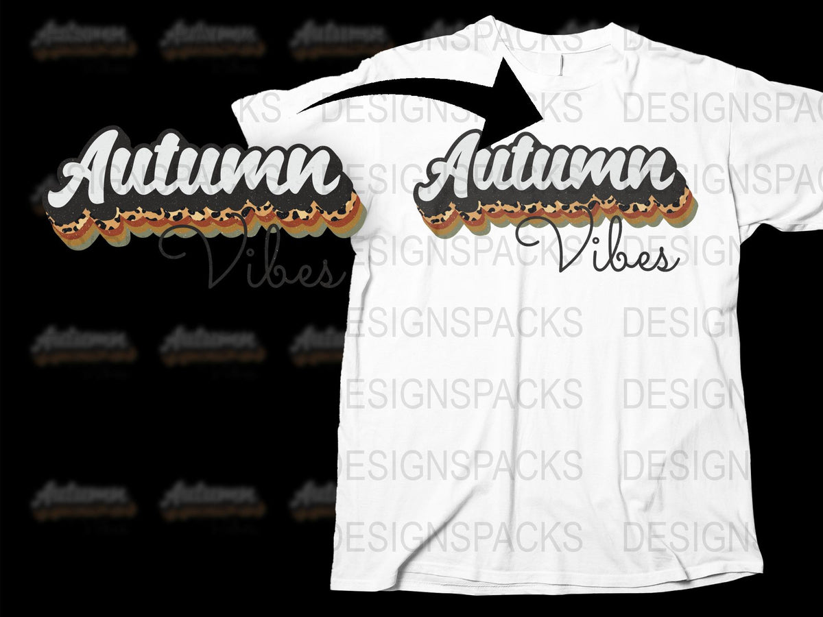 Autumn Vibes Graphic T-Shirt, Fall Season Inspired Tee, Orange Black Casual Wear, Unisex Fashion Top