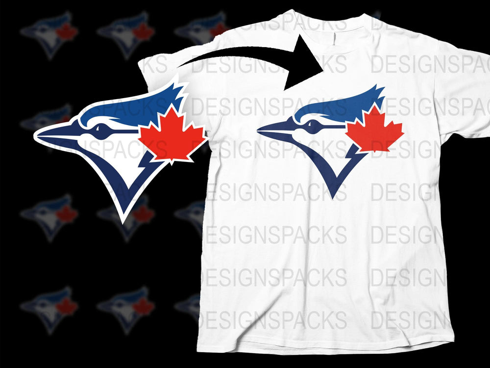 Toronto Blue Jays Inspired T-Shirt, Maple Leaf Design, Baseball Fan Apparel, Unisex White Tee