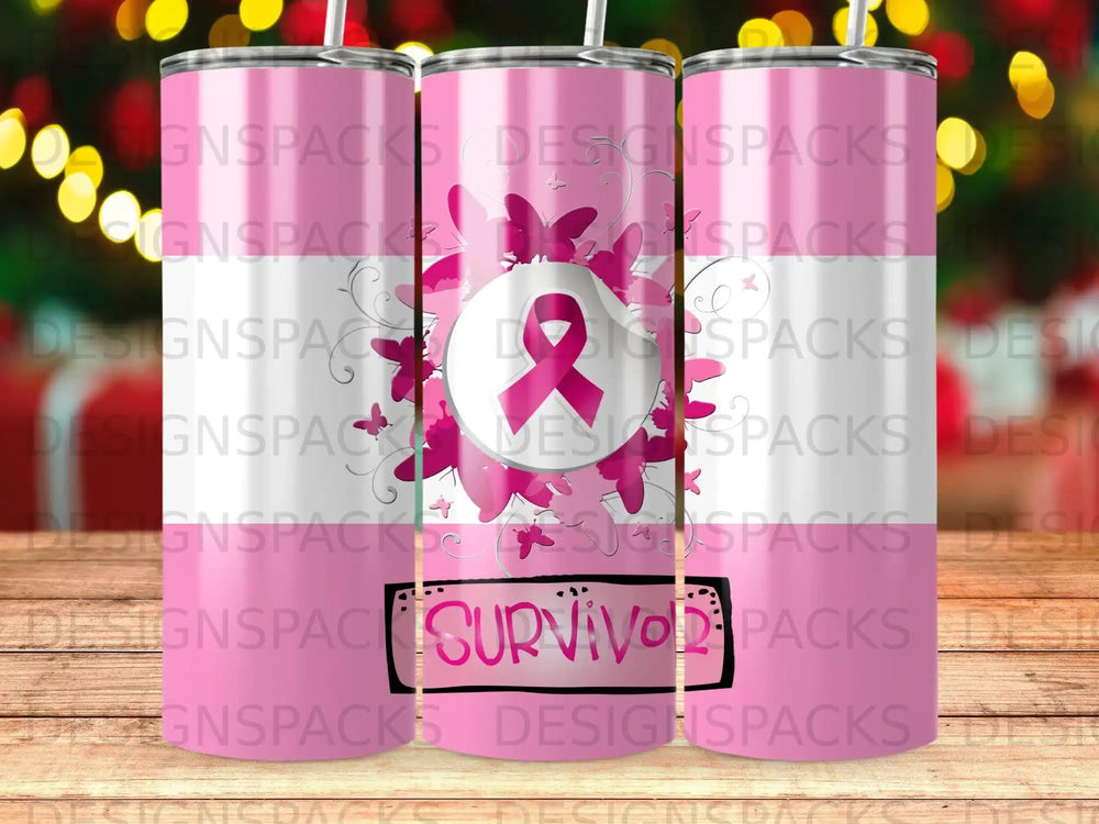 Pink Ribbon Butterflies Survivor Design product type
