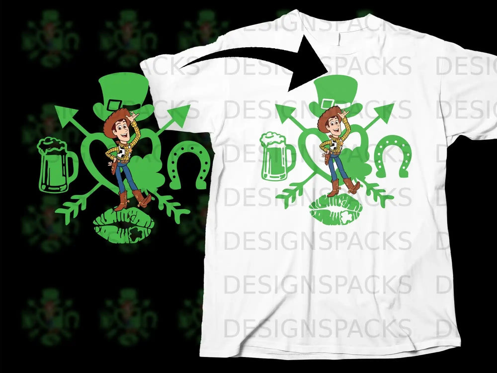 Woody St Patricks Day Leprechaun Hat Beer Mug Lips product type