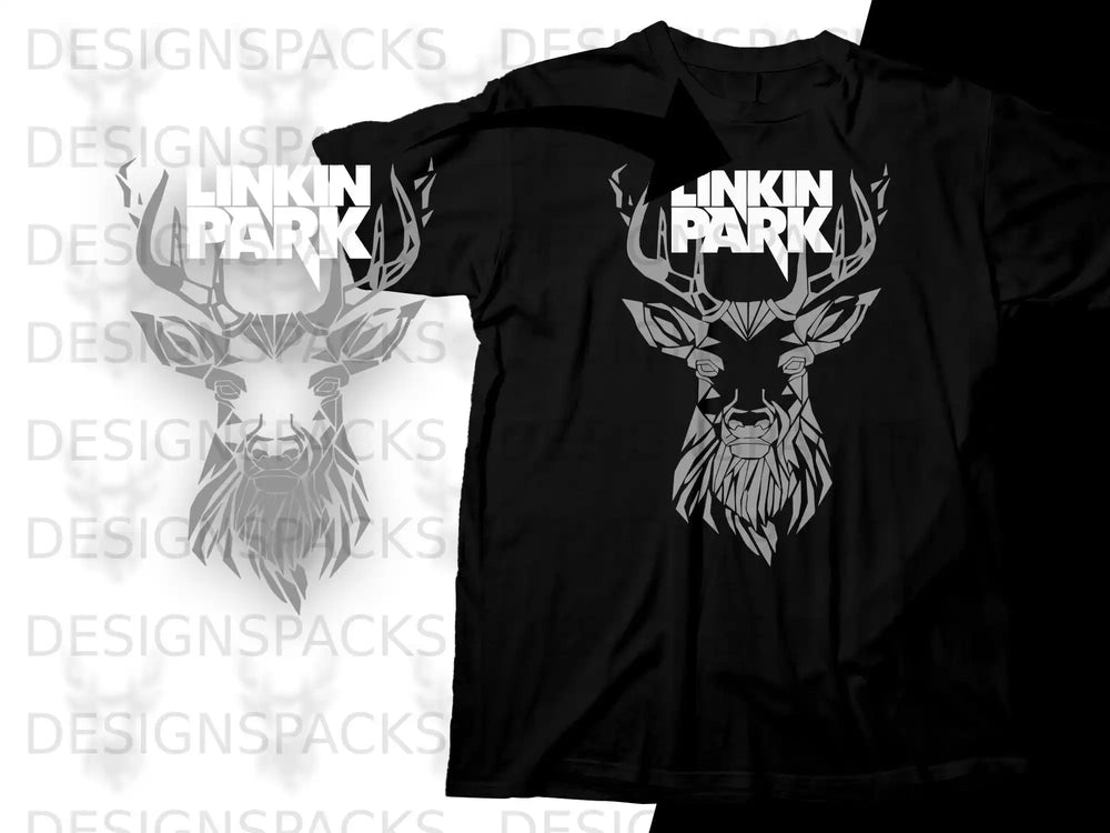 Linkin Park deer graphic t-shirt.