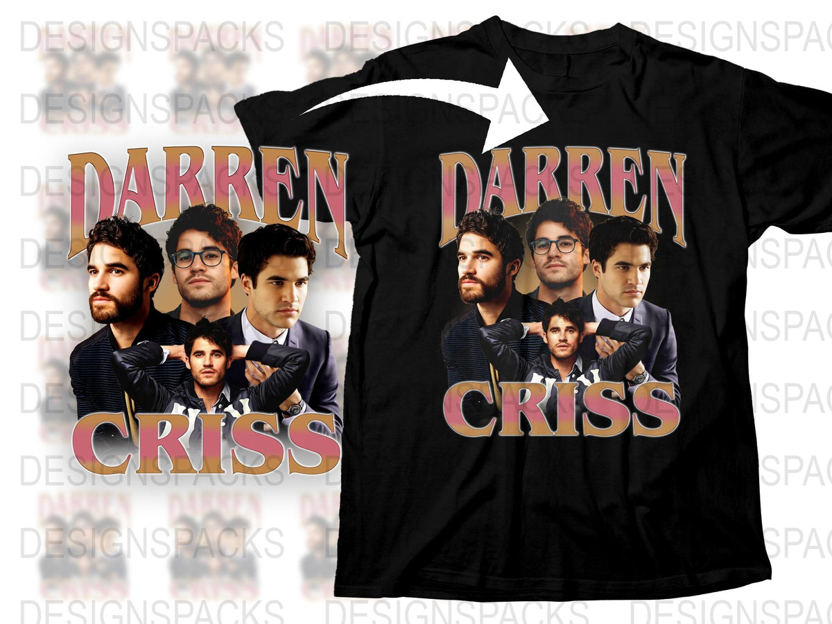 Darren Criss Graphic T-Shirt, Vintage Style Pop Art Tee, Music Fan Gift Idea, Unisex Clothing