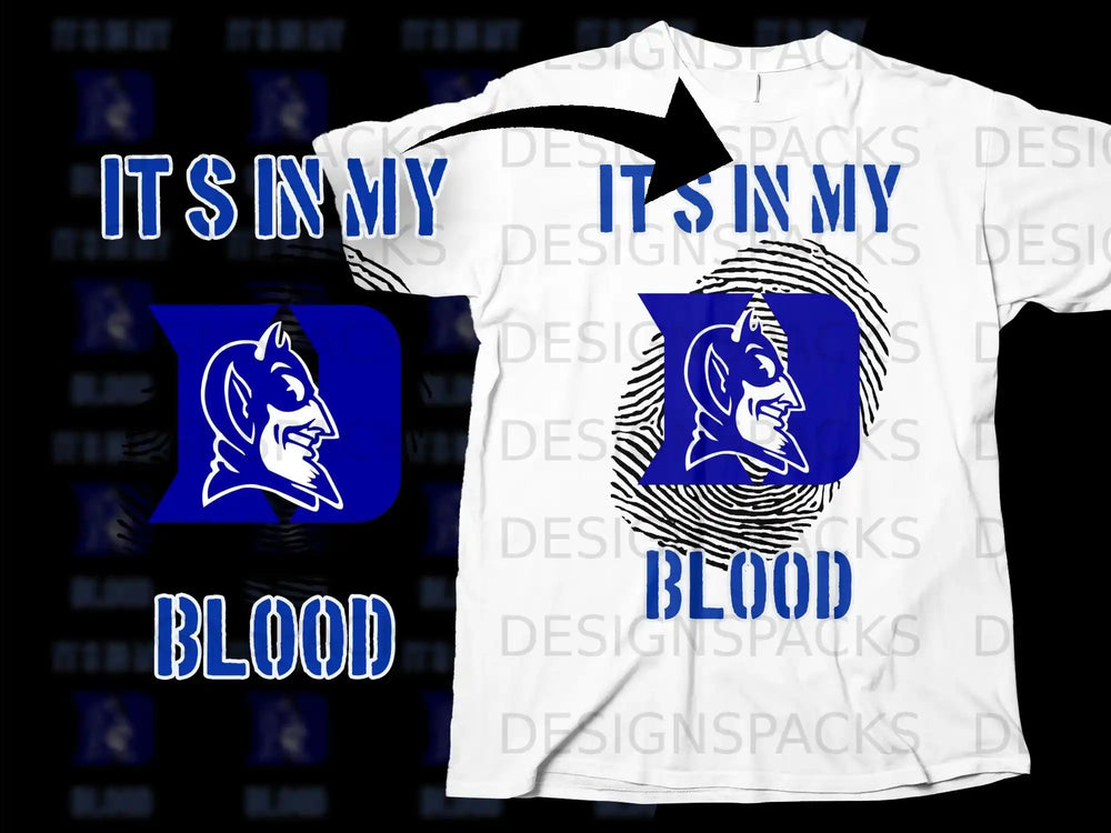 It's in My Blood Graphic Tee with Iconic Design