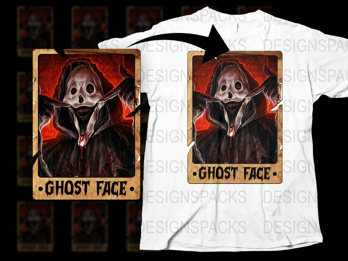 Ghost Face T-Shirt, Horror Movie Fan Apparel, Unisex Graphic Tee, Spooky Halloween Costume Idea, Unique Gift