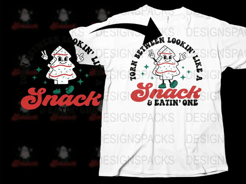 Funny Santa Snack Eating T-Shirt, Christmas Humor Tee, Holiday Party Gift, Festive Winter Apparel for Men and Women
