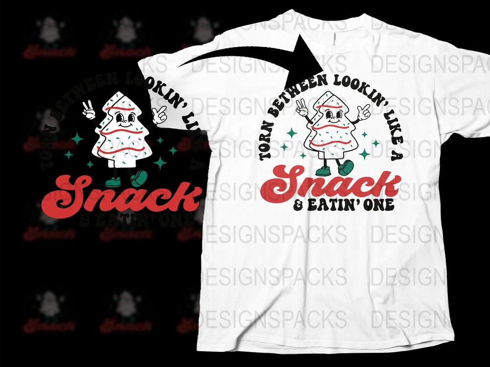 Funny Santa Snack Eating T-Shirt, Christmas Humor Tee, Holiday Party Gift, Festive Winter Apparel for Men and Women