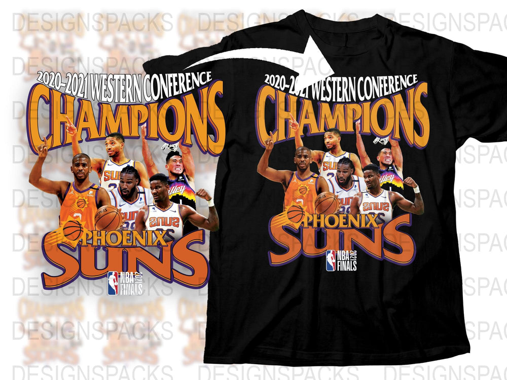 Phoenix Basketball Conference Champions 2020-2021 T-Shirt, Collectible Sports Memorabilia, Unisex Fan Apparel