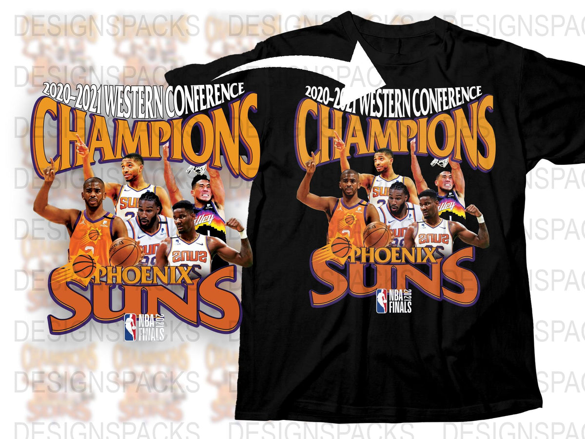 Phoenix Basketball Conference Champions 2020-2021 T-Shirt, Collectible Sports Memorabilia, Unisex Fan Apparel
