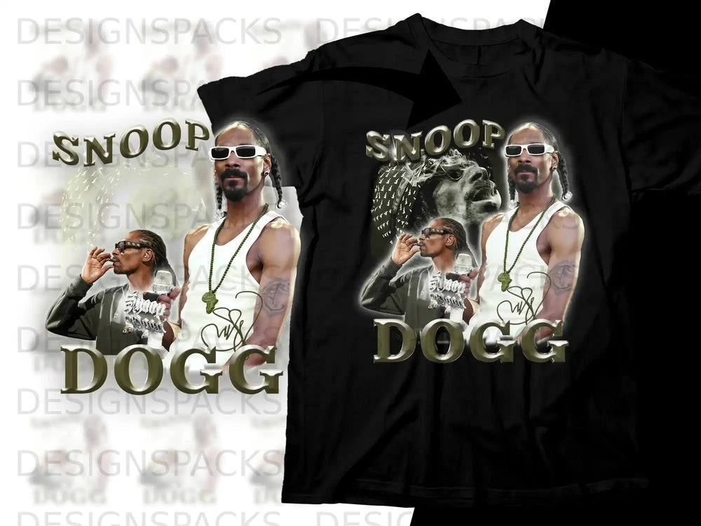 T-shirt with Snoop Dogg portrait and "Snoop Dogg" text.