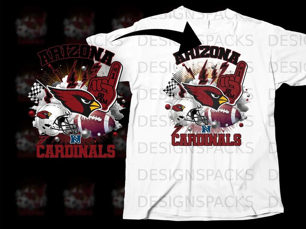 Arizona Cardinals Go Team Football Design Shirt