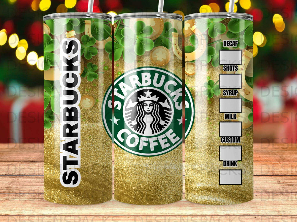 Starbucks Coffee Shamrock Gold Glitter Tumbler product type