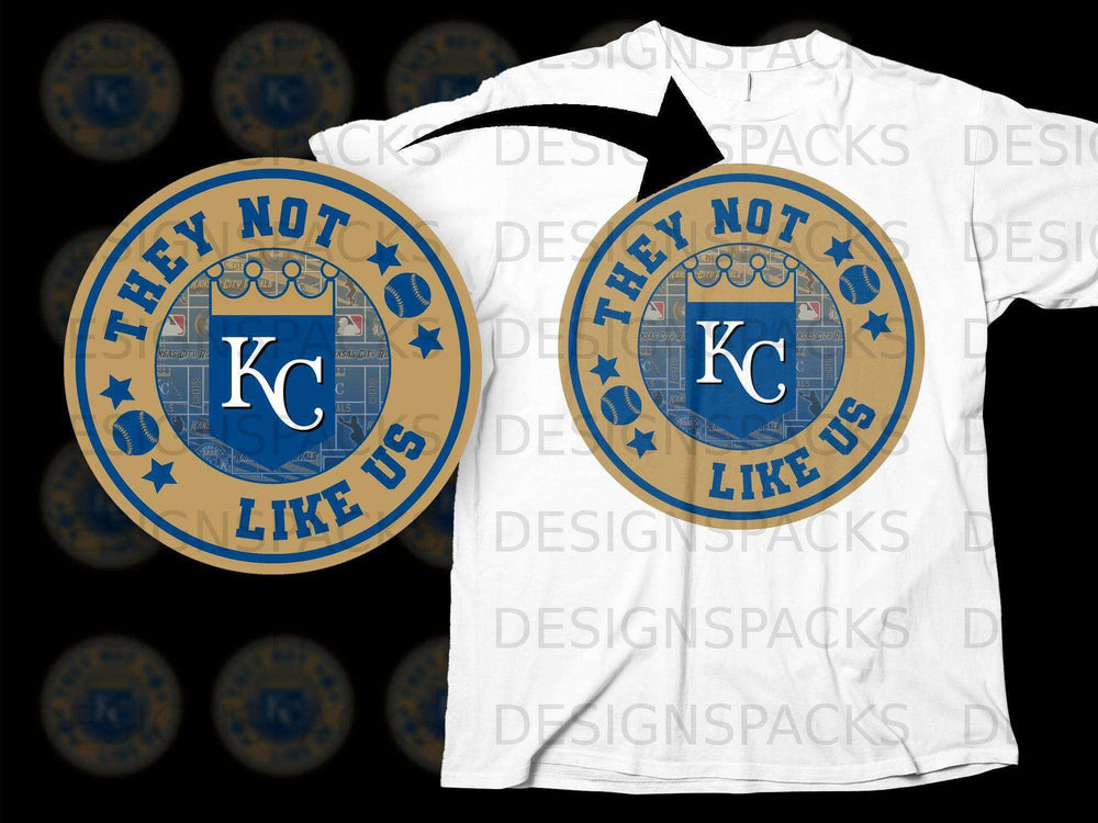They Not Like Us KC Baseball Graphic T-shirt
