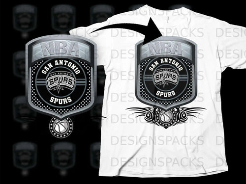 San Antonio Spurs NBA Team Logo T-Shirt Product