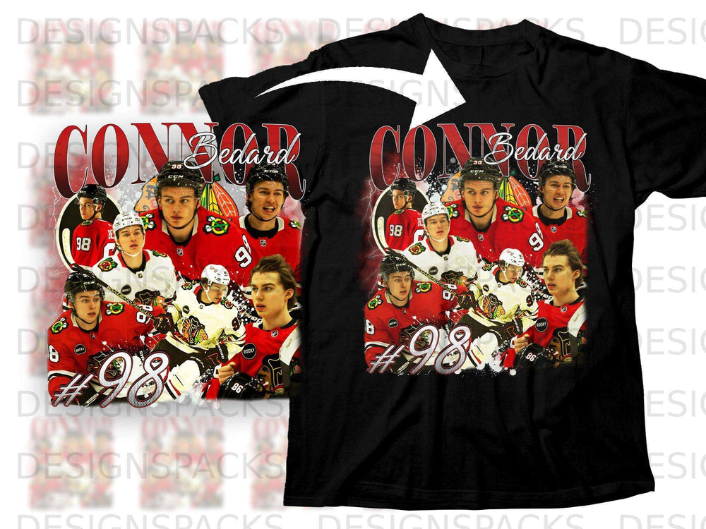 Chicago Blackhawks jersey featuring Connor Bedard's name and number 98.