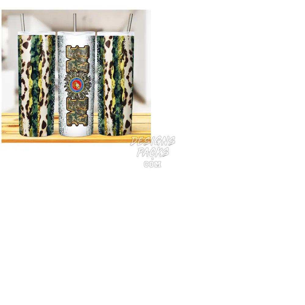 9 Camo Mom Tumbler Wrap Bundle Jpg