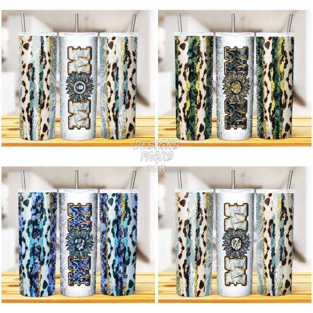 9 Camo Mom Tumbler Wrap Bundle Jpg