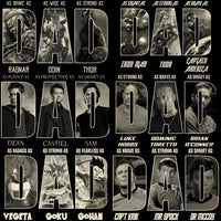 Load image into Gallery viewer, 9 Dad Father's Day Pop Culture Designs Bundle PNG
