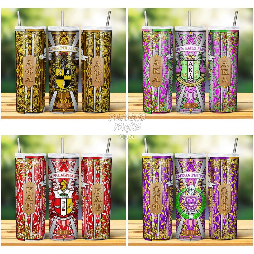 9 Divine Sororities And Fraternities Tumbler Wrap Bundle Jpg