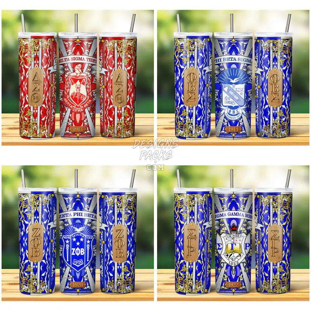 9 Divine Sororities And Fraternities Tumbler Wrap Bundle Jpg