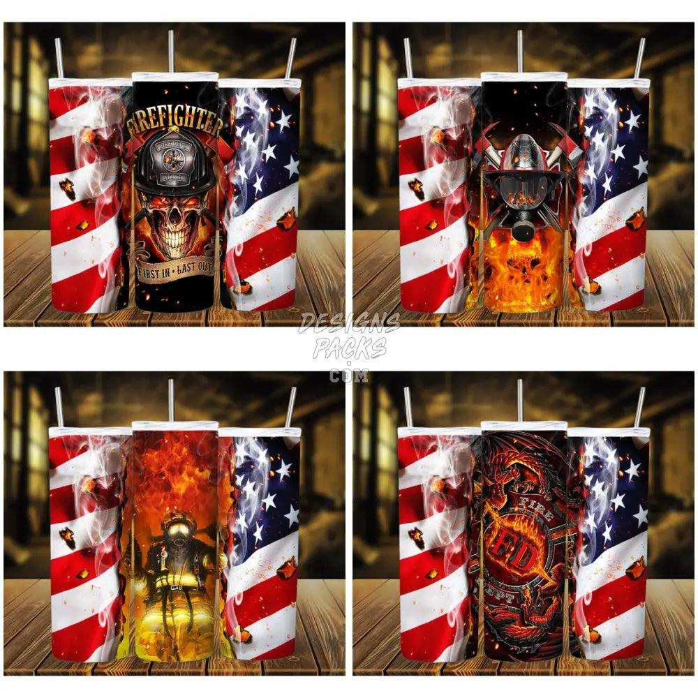 9 Firefighter Tumbler Wrap Bundle Jpg