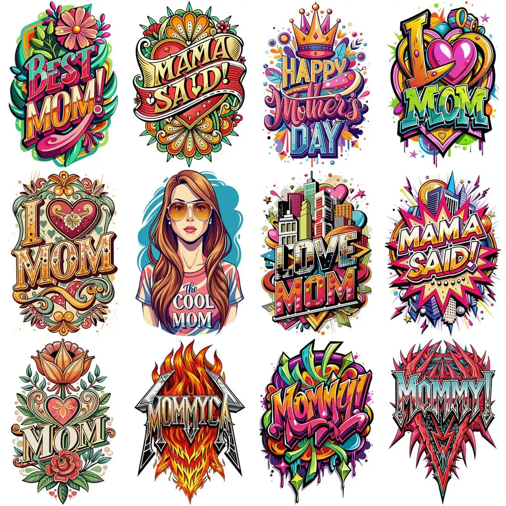 90 Mother's Day Mom Designs Bundle PNG