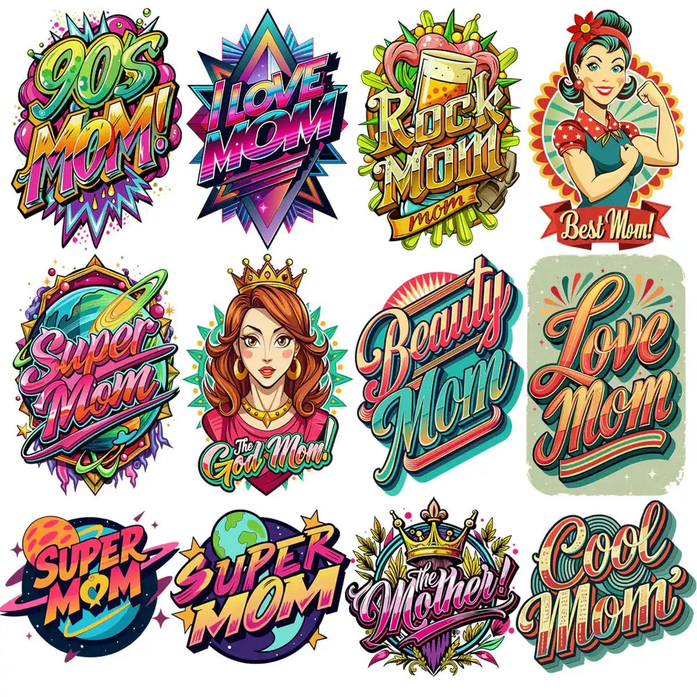 90 Mother's Day Mom Designs Bundle PNG
