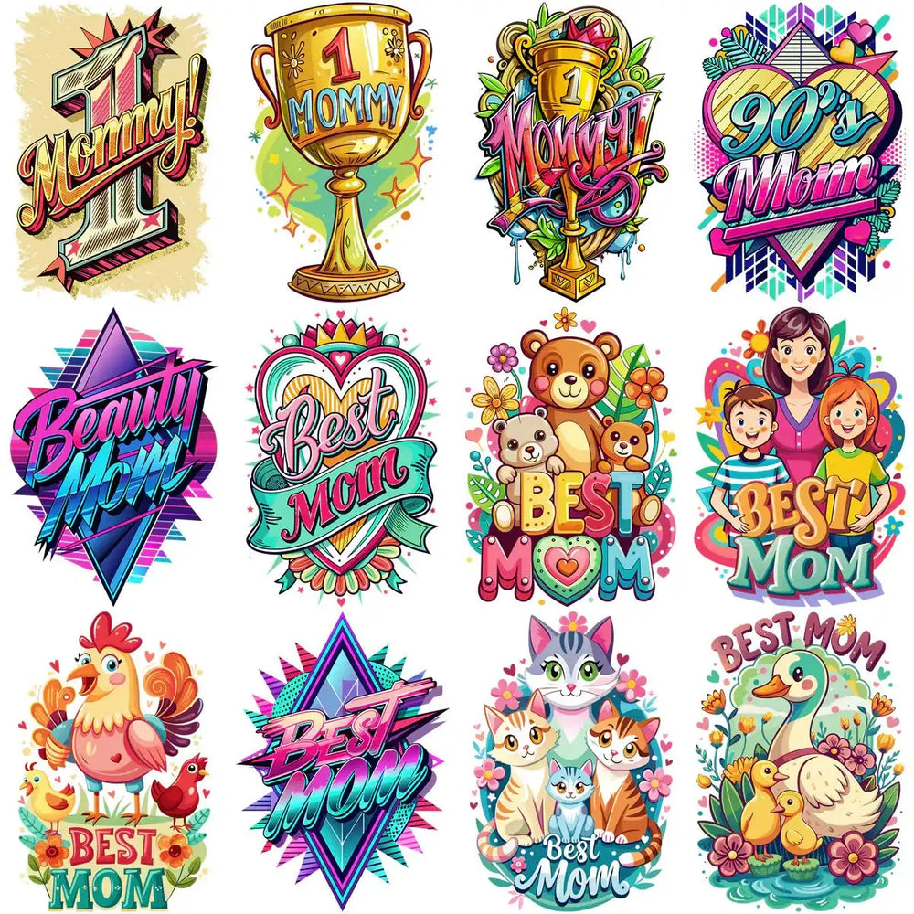 90 Mother's Day Mom Designs Bundle PNG