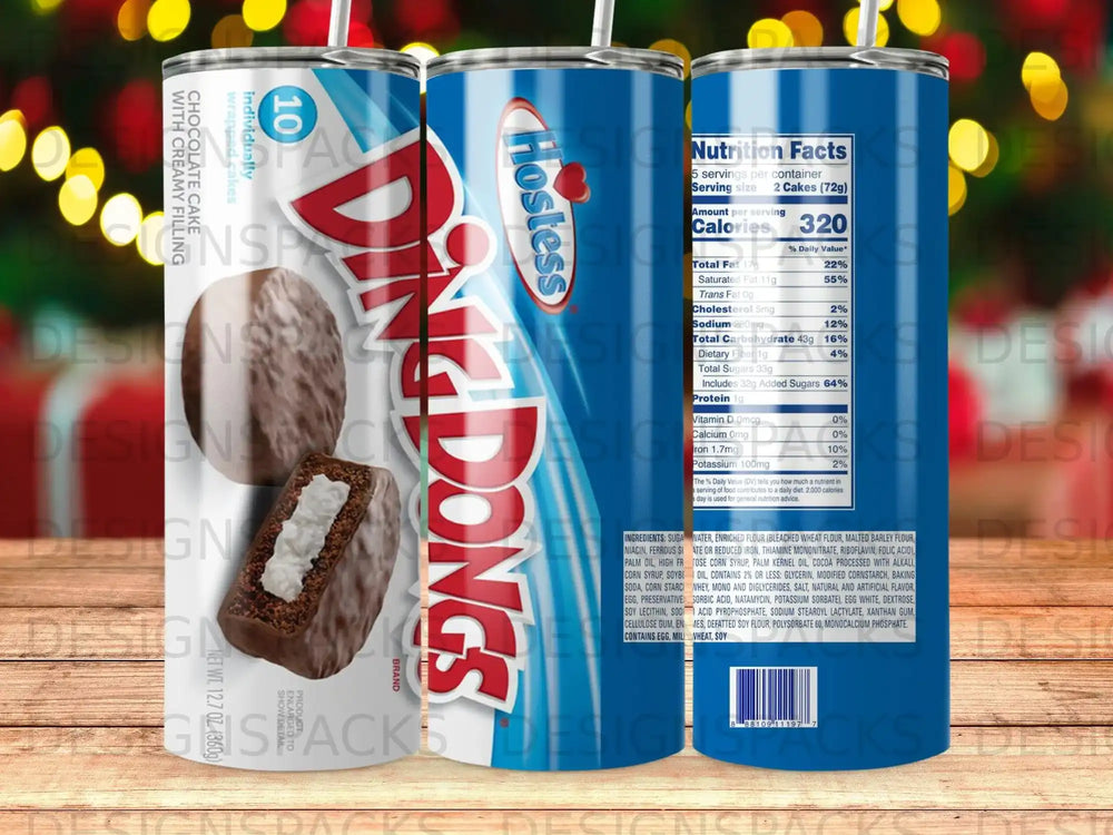 Ding Dongs chocolate cake with creamy filling nutrition facts label