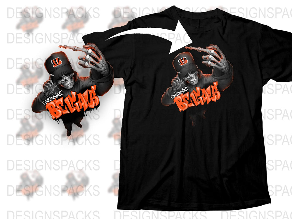 Black T-shirt Graphic Urban Style Breakdance Hip Hop Dancer Bold Design Orange Text