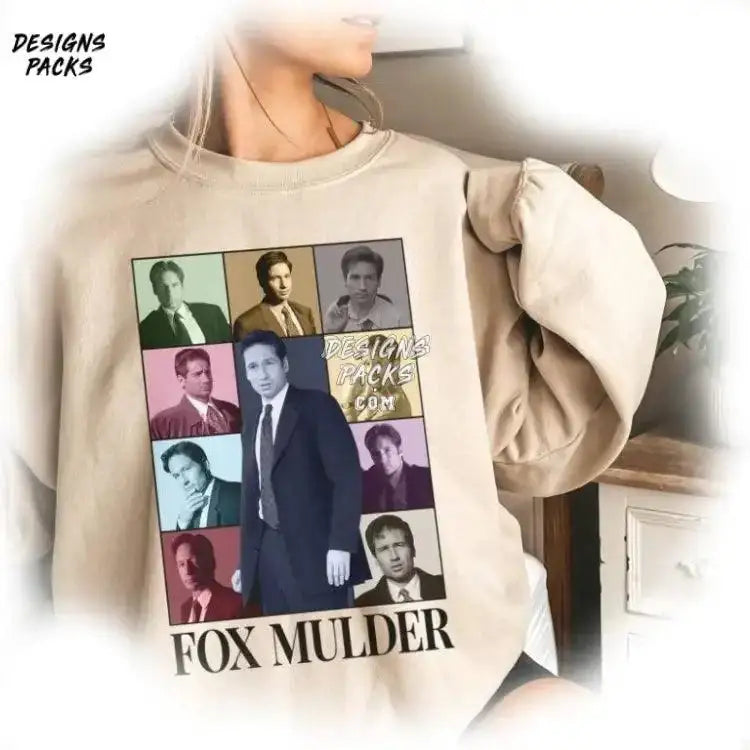 90S Retro Style Fox Mulder The X - Png Design