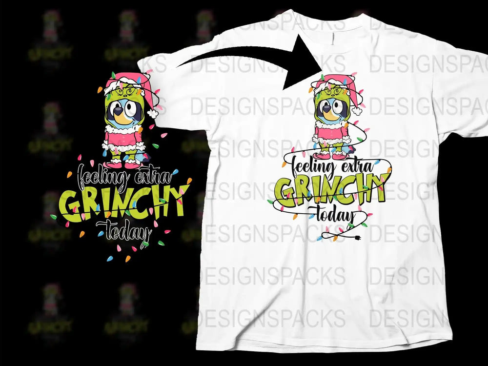 Feeling Extra Grinchy Today T-Shirt, Funny Holiday Tee, Christmas Owl Graphic Shirt, Colorful Festive Apparel