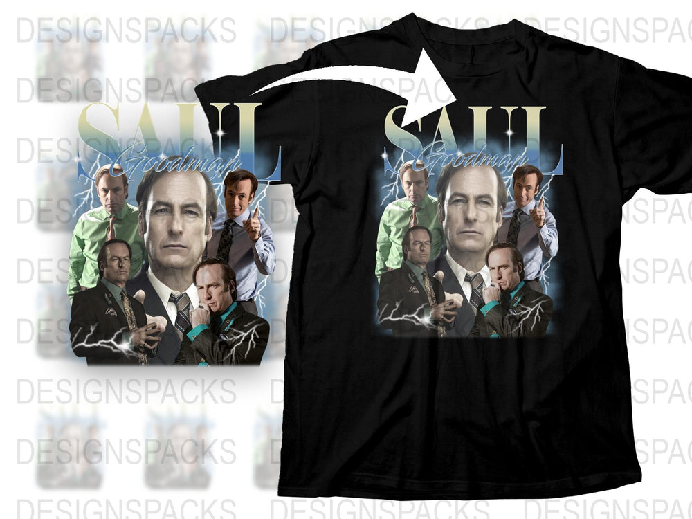 Saul Goodman Breaking Bad Inspired T-Shirt, Men's Graphic Tee, TV Show Character Apparel, Unique Gift Idea