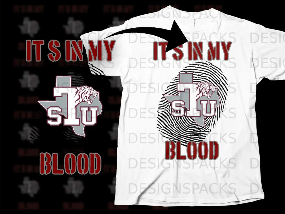 IT'S IN MY BLOOD S1U Design Graphic Tee