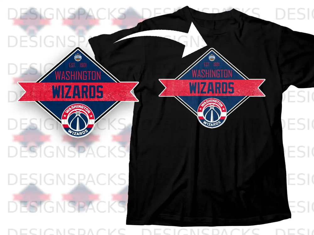 Washington Wizards Established 1961 Black T-shirt
