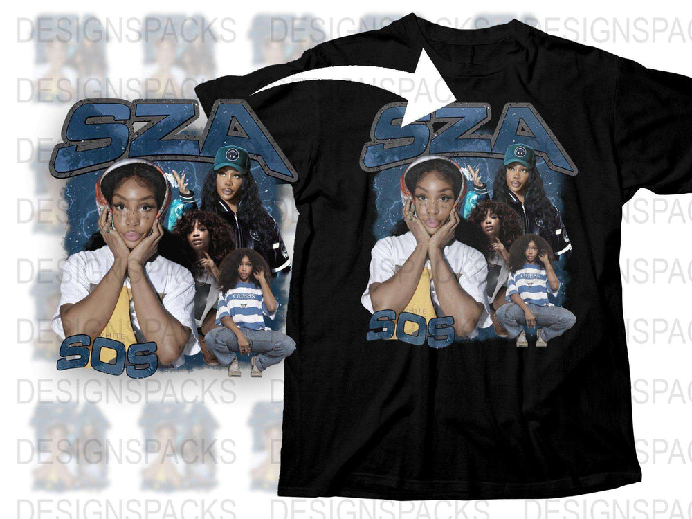 SZA SOS Album Inspired Graphic T-Shirt, Trendy Pop Culture Tee, Unisex Music Fan Shirt