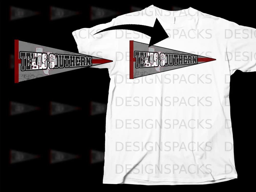 Texas Southern University Pennant Design T-Shirt