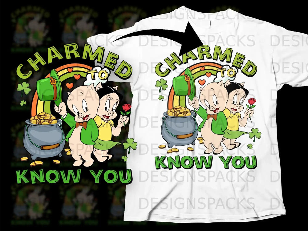 Charmed To Know You Porky Petunia St Patricks Day Lucky product type