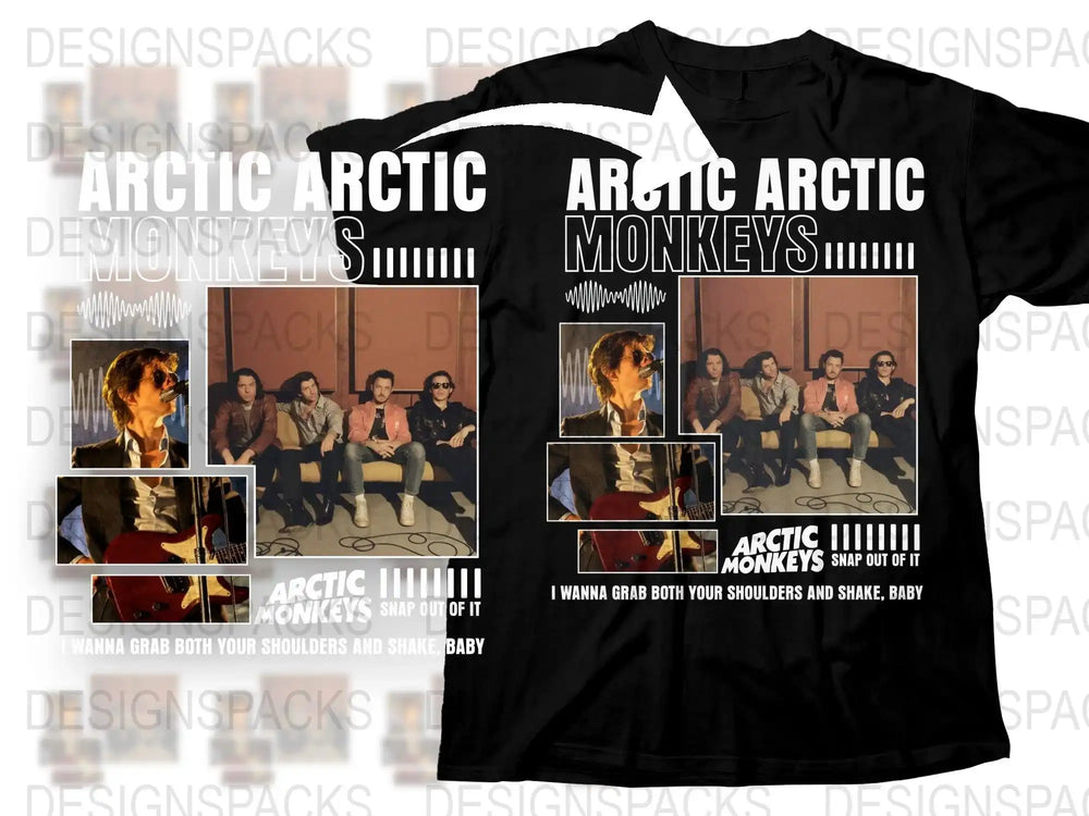 Arctic Monkeys Band T-Shirt, Vintage Rock Music Tee, Graphic Concert Shirt