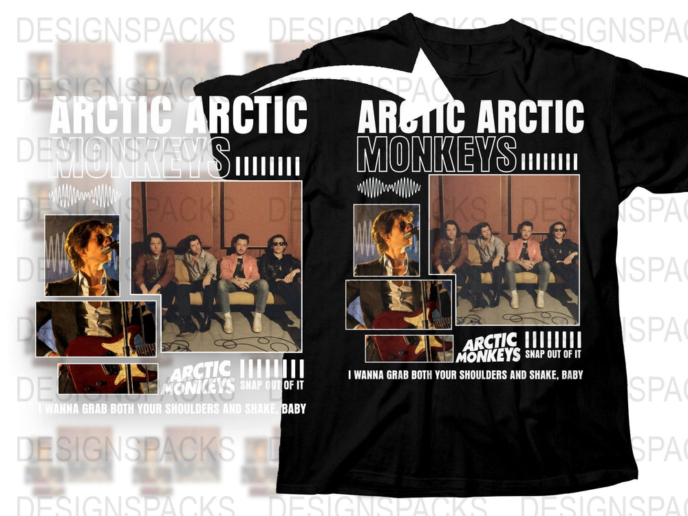 Arctic Monkeys Band T-Shirt, Vintage Rock Music Tee, Graphic Concert Shirt