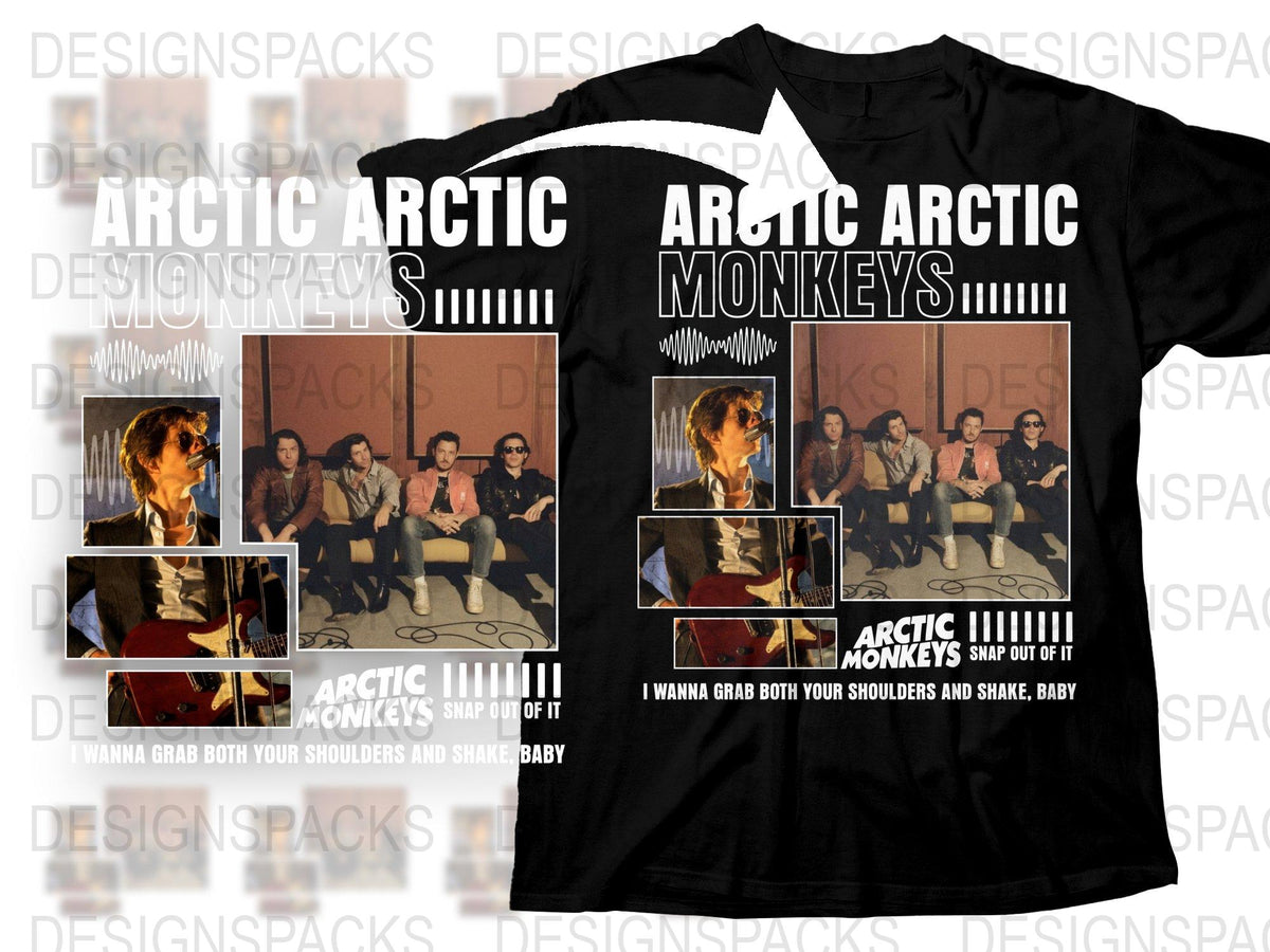 Arctic Monkeys Band T-Shirt, Vintage Rock Music Tee, Graphic Concert Shirt