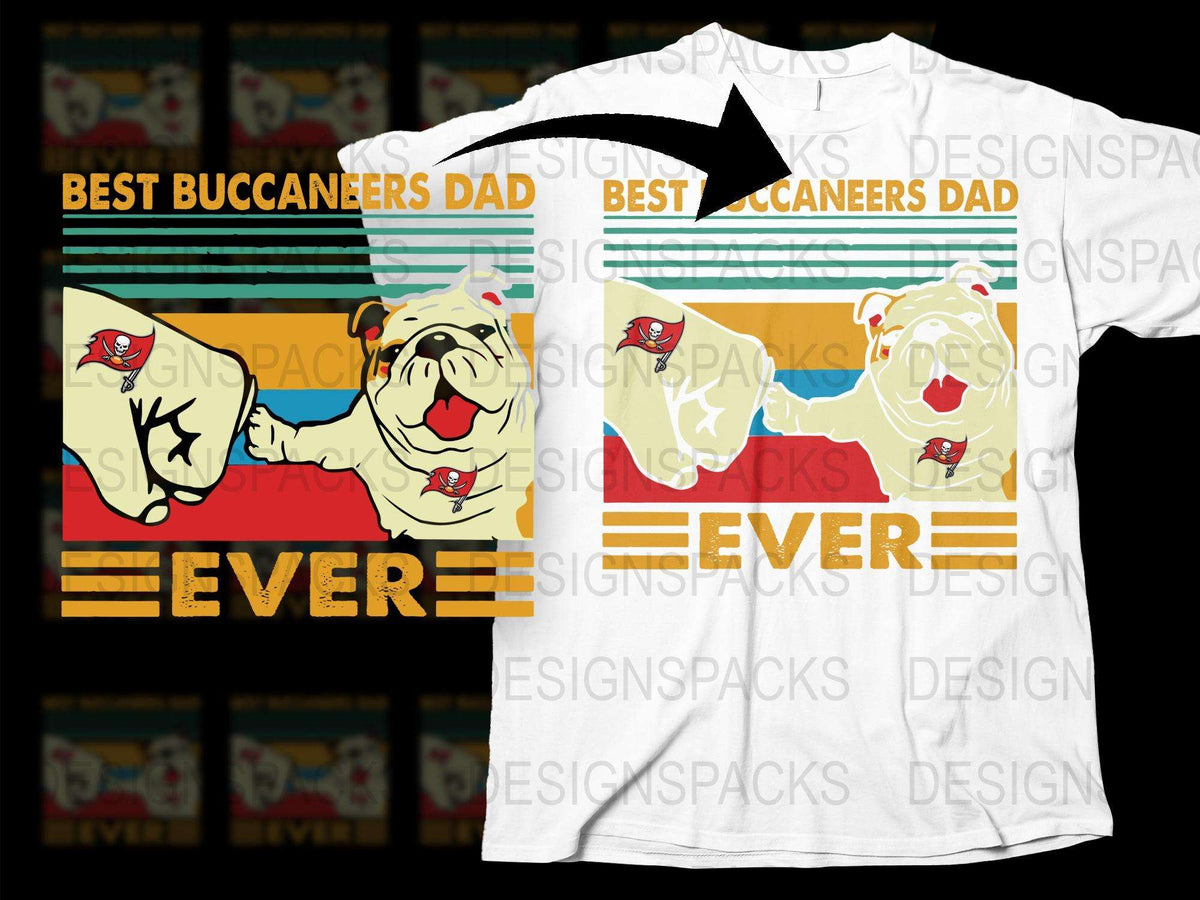 Best Buccaneers Dad Ever T-Shirt, Father's Day Gift, Sports Team Fan Shirt, Colorful Graphic Tee, Unique Dad Birthday Present