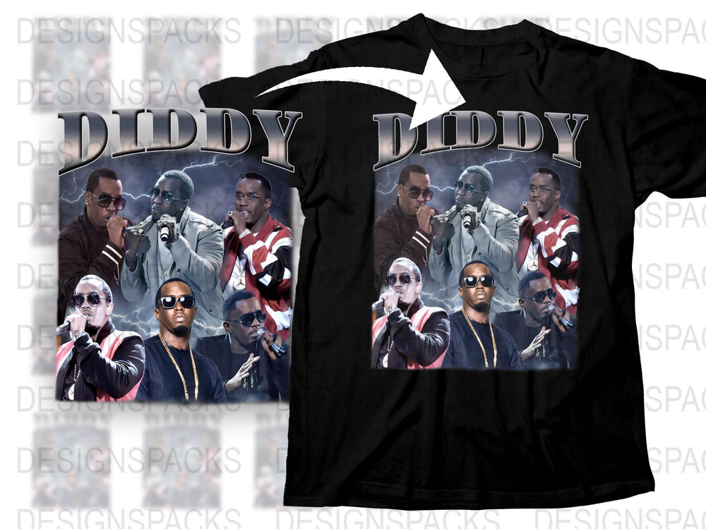 Vintage Diddy Graphic T-Shirt, Hip Hop Legend Print Tee, 90s Rap Icon Fashion, Urban Music Shirt