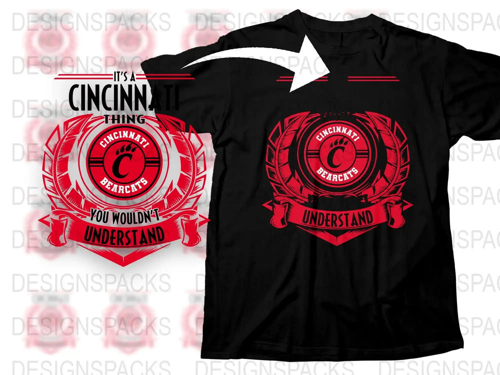 Cincinnati Fire Department T-Shirt, Red Emblem Design, Firefighter Gift, Unisex Black Tee, Crew Neck Comfortable Cotton Shirt