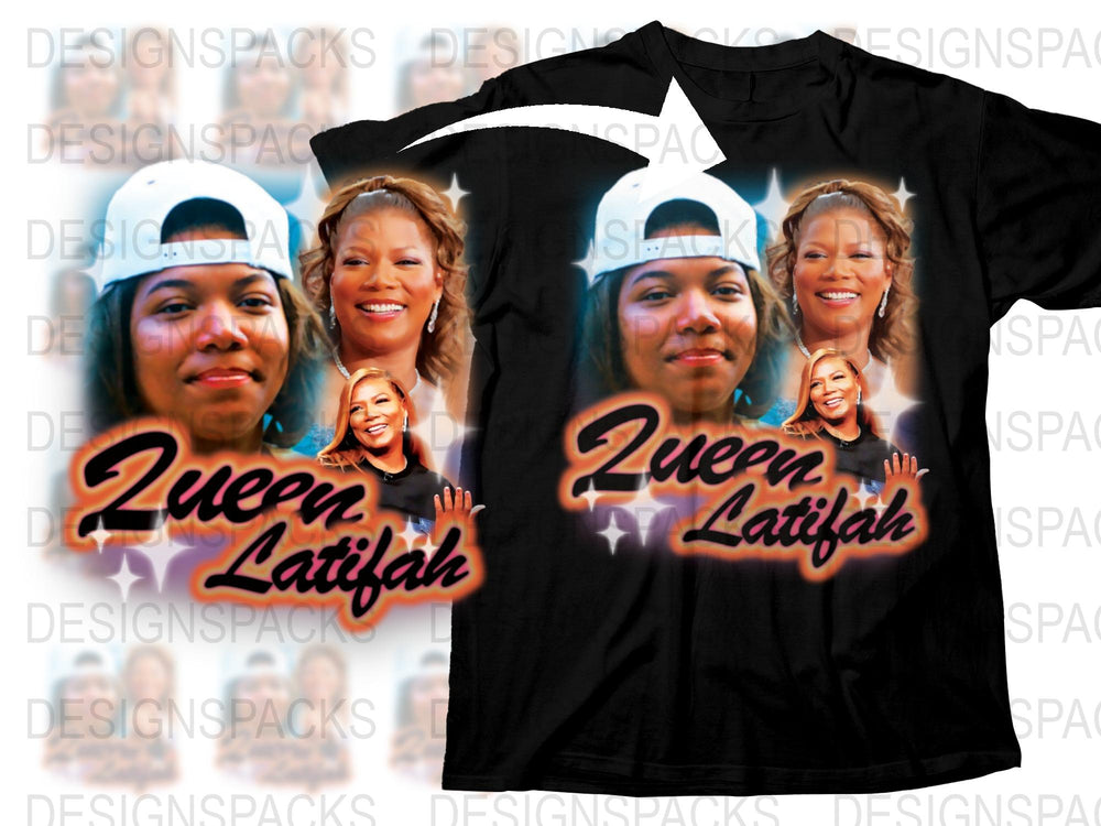 Queen Latifah Fan T-Shirt, Unique Celebrity Graphic Tee, Vintage Style, Hip Hop Inspired, Unisex Apparel